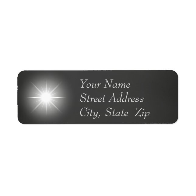Chalkboard Christmas Return Address Label (Front)