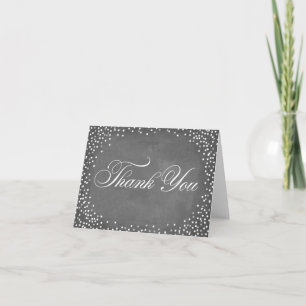 Chalkboard Confetti Thank You Card