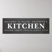Chalkboard Custom Name Kitchen