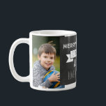 Chalkboard Custom Photo Best Aunt Christmas Mug<br><div class="desc">Customizable photo collage template merry christmas world's best aunt mug in rustic country chalkboard pattern with vintage details and hand lettered style text. A great personalized photo gift for aunts.</div>