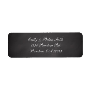 Chalkboard custom return address labels