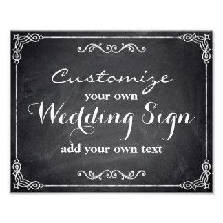 Chalkboard - Customize your own wedding sign -