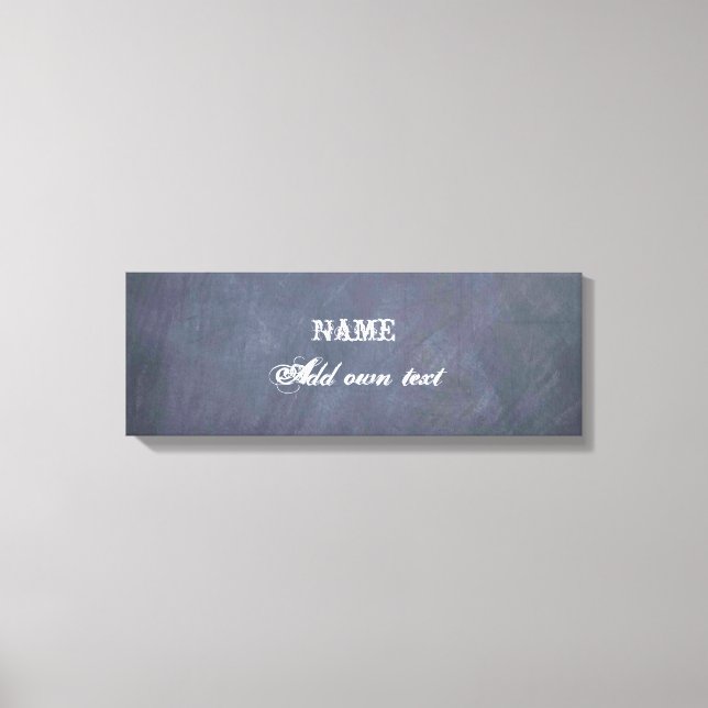 Chalkboard Customized Canvas Print (Front)