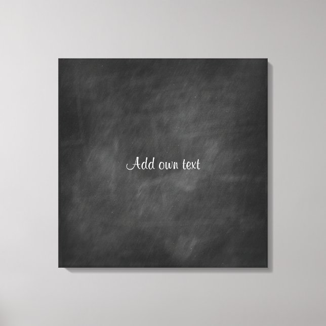 Chalkboard Customized Canvas Print (Front)
