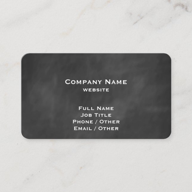 Chalkboard Dandelion Business Card (Front)