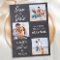 Chalkboard Dog Wedding Photo Collage