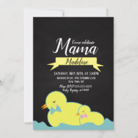 Chalkboard Duck Aquatic Gender Neutral Baby Shower