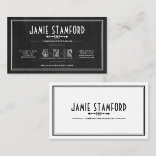 Chalkboard Effect, Vintage Style Business Card