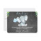 Chalkboard Elephant Baby Shower Thank You Card