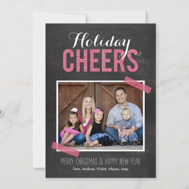 Chalkboard encourage les Cartes photos de vacances (Devant)