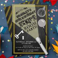 Chalkboard Escape Room Party Any Age Birthday