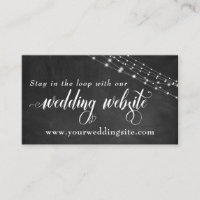 Chalkboard & Fairy Lights Wedding Website