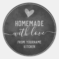 Chalkboard Fancy Script Homemade Food Items Classi