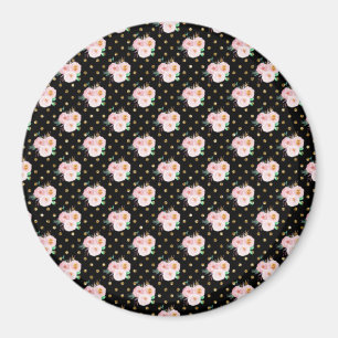 Chalkboard Floral Magnet