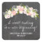 Chalkboard Floral Wreath Wedding
