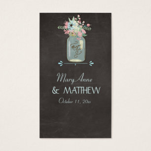 Chalkboard Flowers Rustic Mason Jar Modern Floral