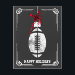 chalkboard football player Christmas Cards<br><div class="desc">chalkboard football ornament Holiday Greeting Cards by interest. Professional holiday cards are industry specific holiday greetings cards. These occupation specific holiday cards will add a touch of uniqueness to your Holiday greetings</div>