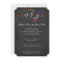 Chalkboard Gay Pride Rainbow Heart Doodle Wedding
