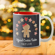 Chalkboard Gingerbread Man Official Cookie Taster