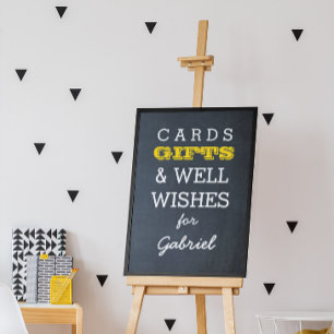 Chalkboard Gold Gift Table Sign
