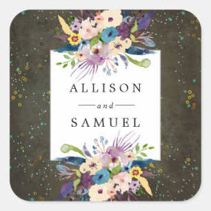 Chalkboard Gold Silver Stars Personal Favour Seal