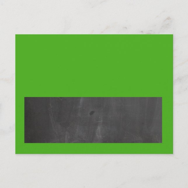 Chalkboard Green Wedding Writable Place Card (Front)