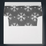 Chalkboard Greetings Collection Envelope<br><div class="desc">Personalize your envelopes with your return address and a handdrawn snowflake pattern on a trendy chalkboard background for the envelope liner.</div>