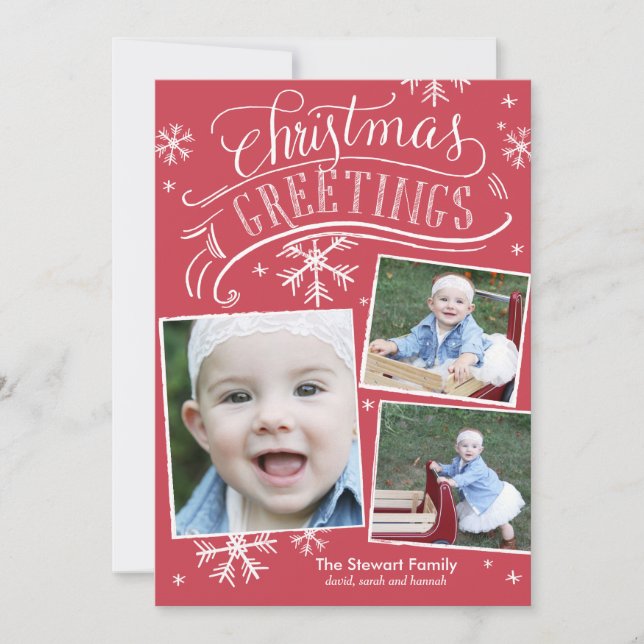 Chalkboard Greetings Collection Invitation (Front)