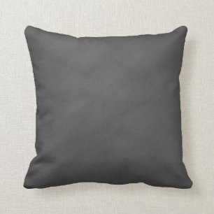 Chalkboard Grey Background Grey Chalk Board Black Throw Pillow