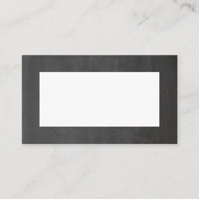 Chalkboard grey wedding. Modern simple blackboard Place Card (Front)