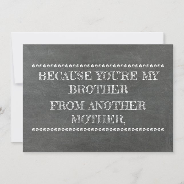 Chalkboard GROOMSMAN / BEST MAN Funny Proposal Invitation (Front)