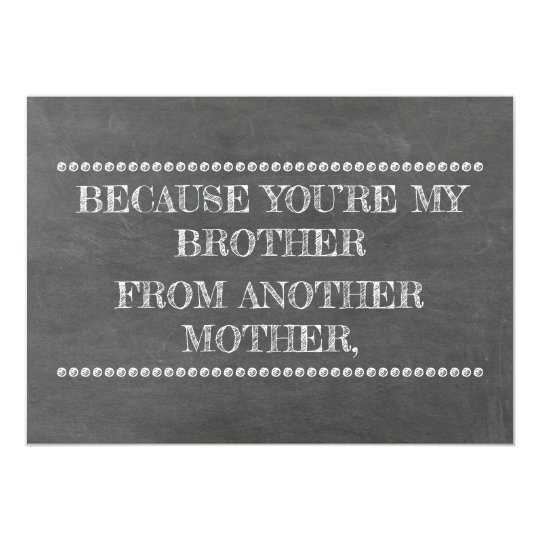 chalkboard groomsman best man funny proposal invitation zazzle ca