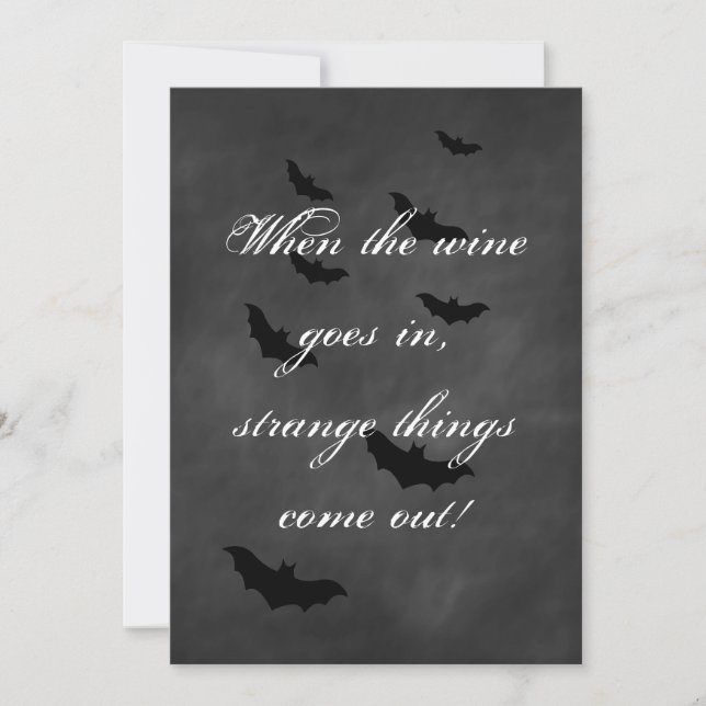 Chalkboard Halloween Party Invitation (Front)