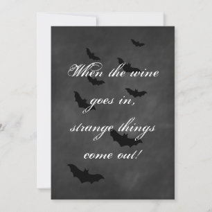 Chalkboard Halloween Party Invitation