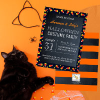 Chalkboard Halloween Party Invitation