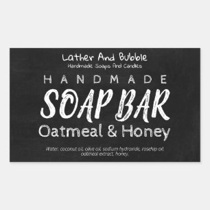 Chalkboard Handmade Soap And Candle Labels
