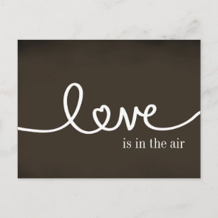 Chalkboard Handwritten Love Postcard