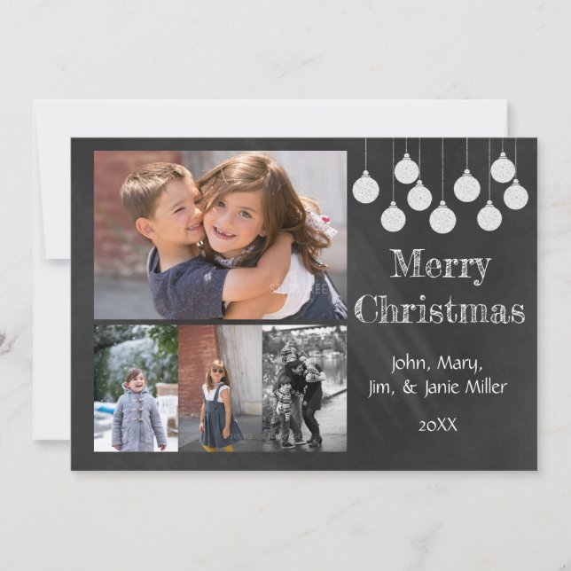 Chalkboard Holiday Carte photo (Devant)