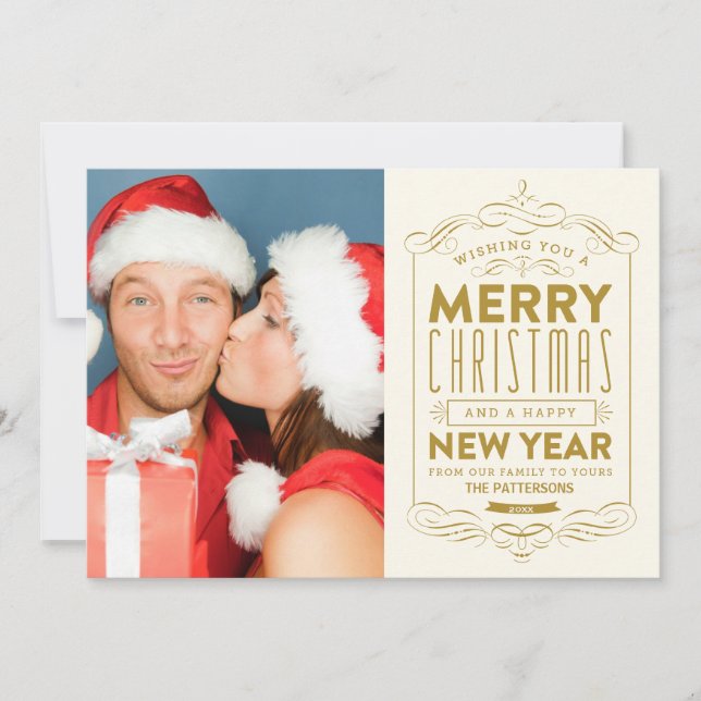 CHALKBOARD HOLIDAYS | HOLIDAY PHOTO CARD (Front)