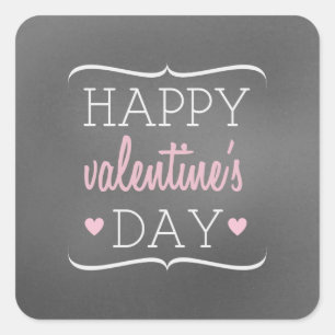 Chalkboard Inspired Valentine's Sticker