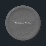 Chalkboard Inspired Wedding Paper Plate<br><div class="desc">Plates featuring a chalkboard inspired background.  Personalize with names.</div>