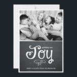 Chalkboard Joy Holiday Photo Cards<br><div class="desc">Celebrate the season with this modern and stylish holiday card from Berry Berry Sweet.</div>