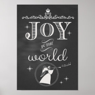 Chalkboard - Joy to the World Poster