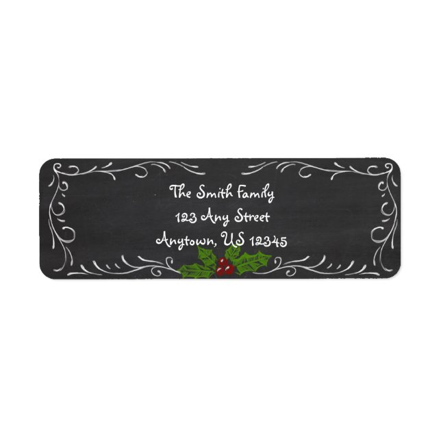 Chalkboard Joyeux jours fériés (Devant)