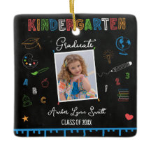 Chalkboard Kindergarten Graduation Ornament
