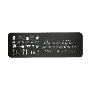 Chalkboard Kitchen Fête des mariées Adresse de ret