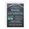 Chalkboard Lights Teal Bat Mitzvah Invitation