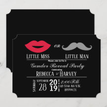 chalkboard little man or little miss gender reveal
