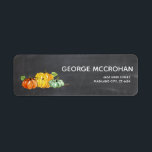 Chalkboard Little Pumpkin Halloween Return Address<br><div class="desc">Chalkboard Little Pumpkin Return Address label. For further customization,  please click the "Customize it" button and use our design tool to modify this template.</div>