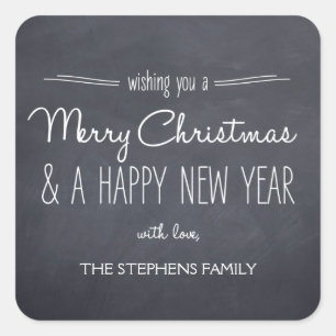 Chalkboard Look Christmas/Holiday Stickers